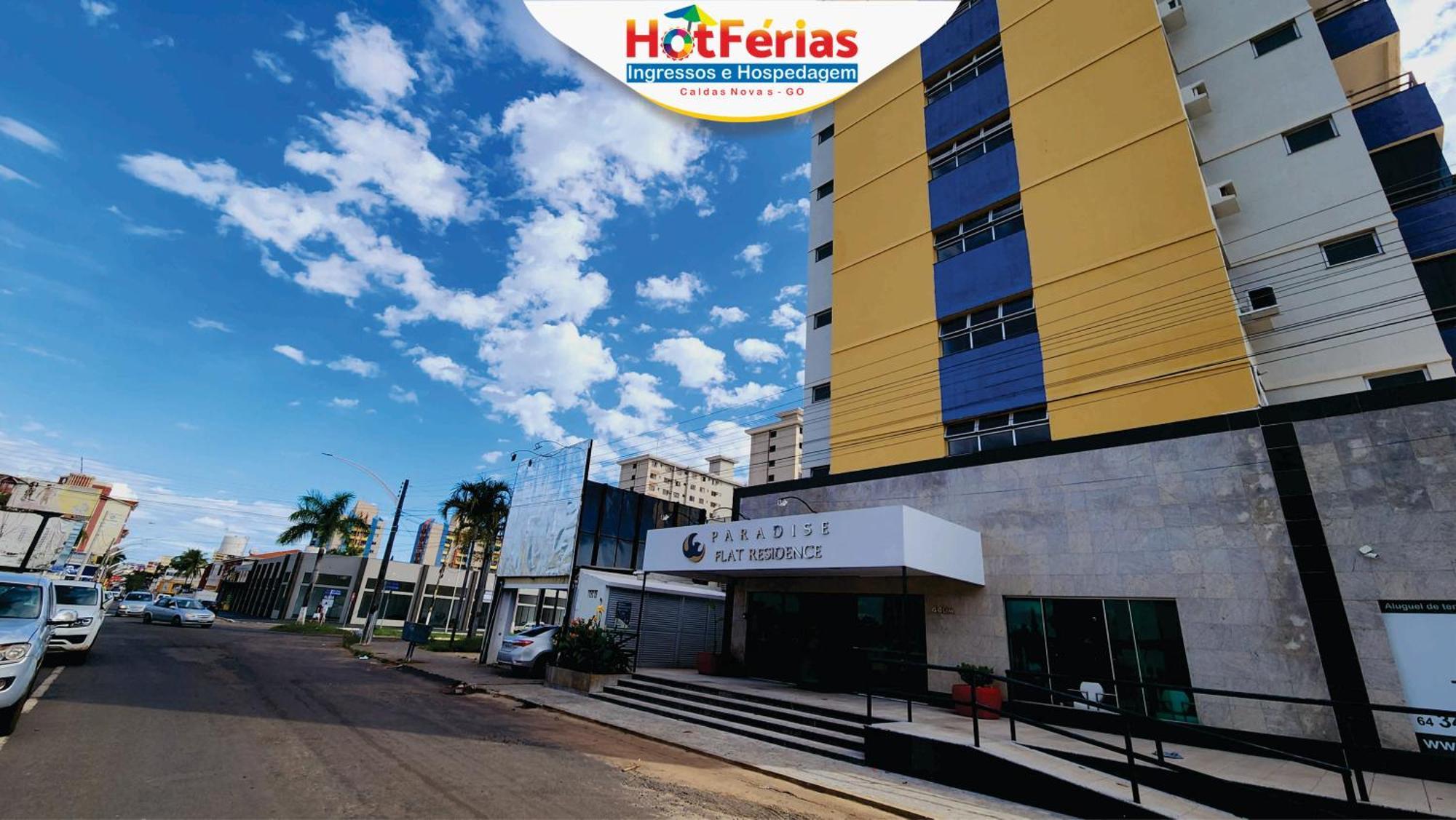Flat Paradise, Piscinas Termais, Proximo Ao Centro - Hotferias Caldas Novas Esterno foto