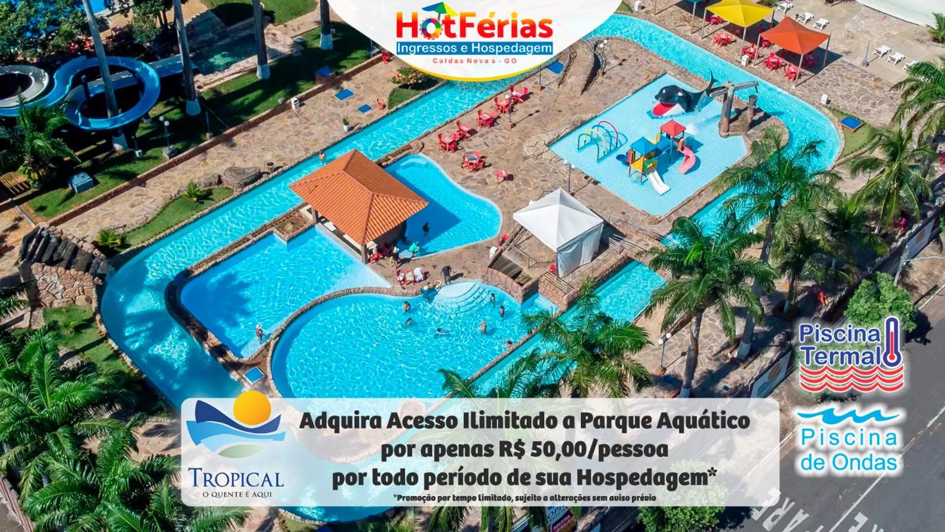 Flat Paradise, Piscinas Termais, Proximo Ao Centro - Hotferias Caldas Novas Esterno foto