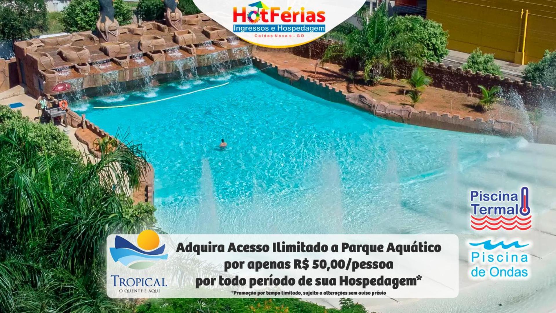 Flat Paradise, Piscinas Termais, Proximo Ao Centro - Hotferias Caldas Novas Esterno foto